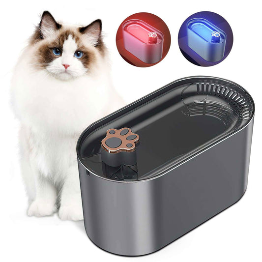 3L Cat Water Fountain Filter Automatic Drinker For Dogs Cats Pet Water Dispenser Ultra-Quiet Water Dispenser With LED Light Pet Products - Crazy Gadgets - 0